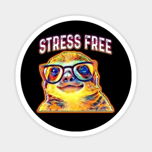 Stress Free Sloth Magnet